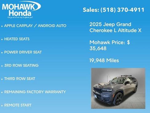 Used 2025 Jeep Grand Cherokee L Altitude AWD/4WD image 14