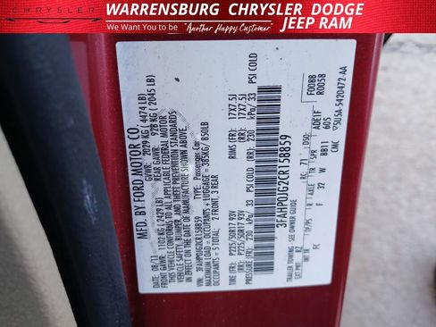 Used 2012 Ford Fusion SEL image 6