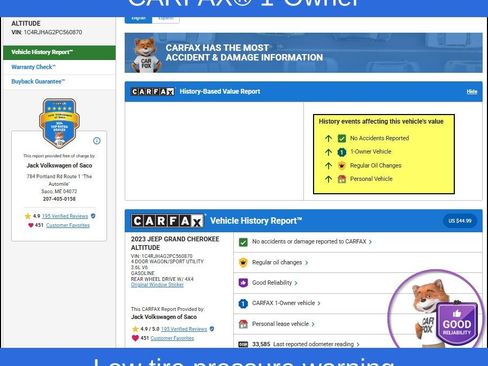 Used 2023 Jeep Grand Cherokee Altitude image 8