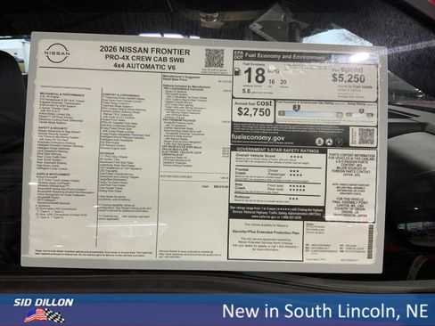 New 2026 Nissan Frontier PRO-4X w/ Pro Premium Package image 13