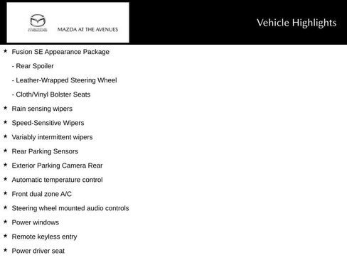 Used 2019 Ford Fusion SE w/ Equipment Group 151A image 20