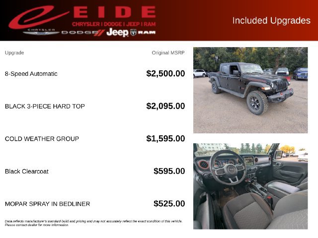 Used 2023 Jeep Gladiator Mojave w/ Cold Weather Group AWD/4WD image 13