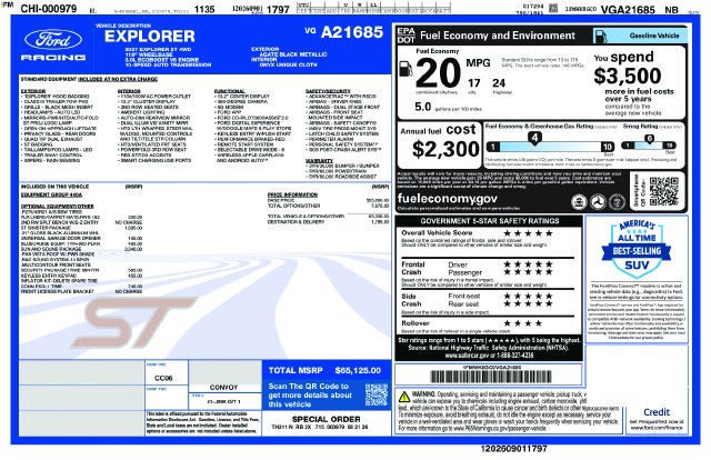 New 2027 Ford Explorer ST w/ Sun And Sound Package AWD/4WD image 26