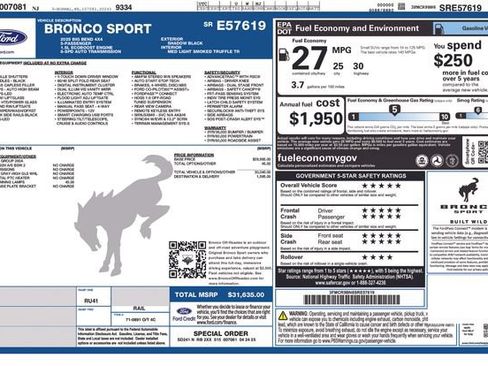 Used 2025 Ford Bronco Sport Big Bend AWD/4WD image 21