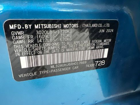 Used 2024 Mitsubishi Mirage ES FWD image 28