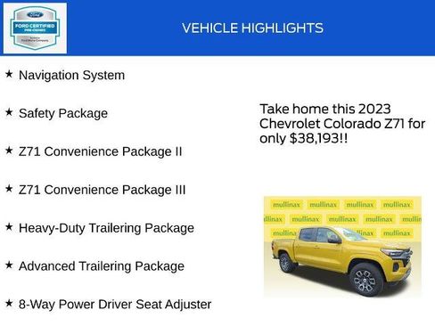 Used 2023 Chevrolet Colorado Z71 w/ Z71 Convenience Package 2 AWD/4WD image 18