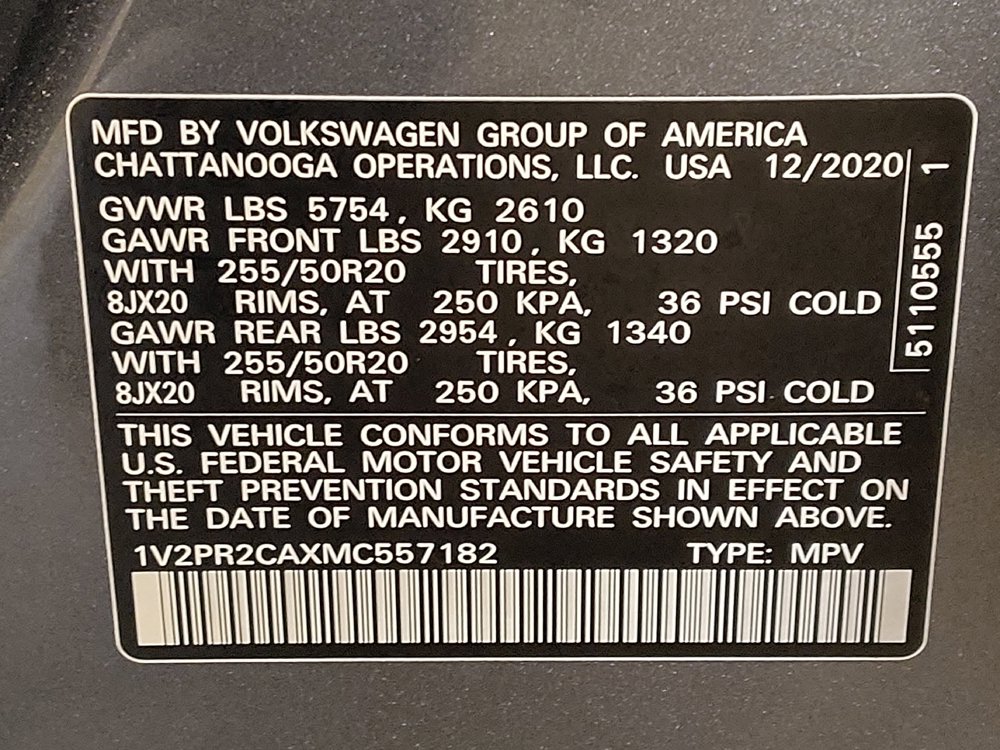 Used 2021 Volkswagen Atlas SE w/ Panoramic Sunroof Package FWD image 33