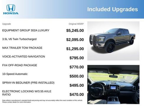 Used 2017 Ford F150 XLT w/ Equipment Group 302A Luxury AWD/4WD image 3