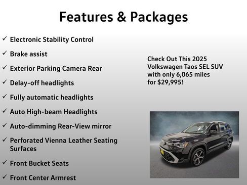 Used 2025 Volkswagen Taos SEL AWD/4WD image 13