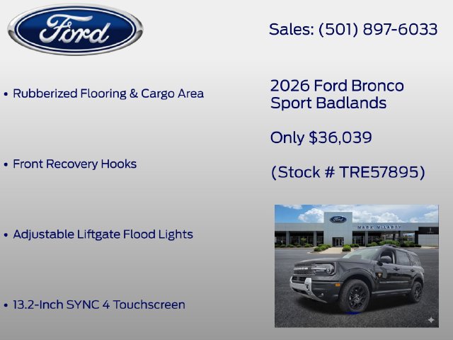 New 2026 Ford Bronco Sport Badlands w/ Badlands Tech Package AWD/4WD image 12