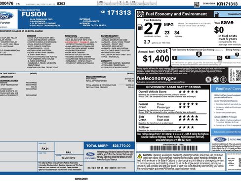 Used 2019 Ford Fusion SE image 3