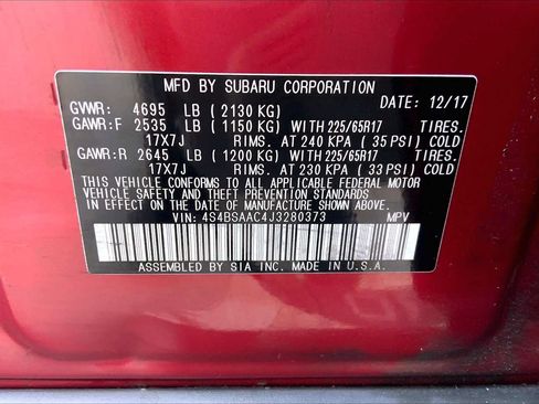 Used 2018 Subaru Outback 2.5i AWD/4WD image 33