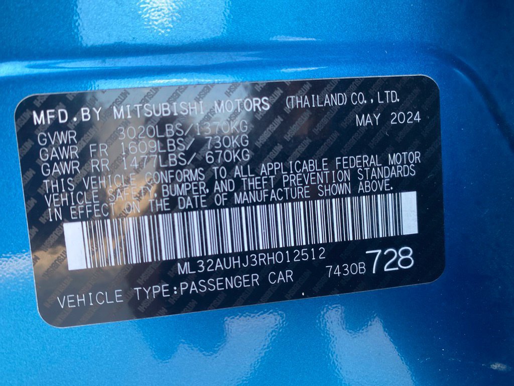 Used 2024 Mitsubishi Mirage ES FWD image 30