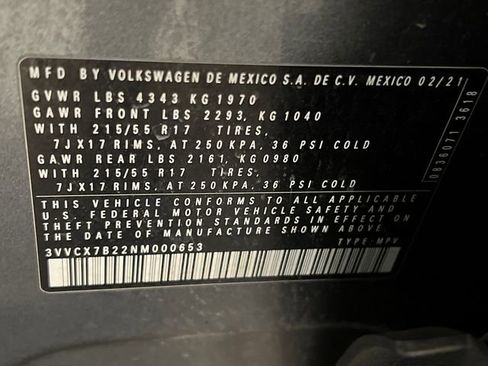 Used 2022 Volkswagen Taos S image 27