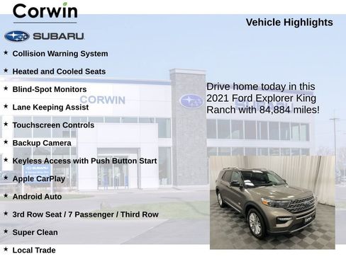 Used 2021 Ford Explorer King Ranch w/ Premium Technology Package image 6