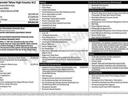 New 2026 Chevrolet Tahoe High Country image 32