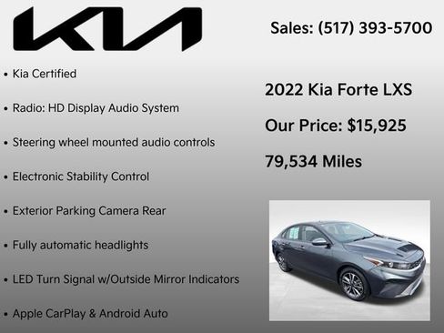 Used 2022 Kia Forte LXS FWD image 7