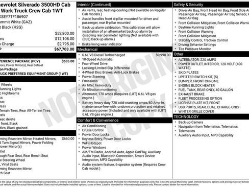 New 2026 Chevrolet Silverado 3500 W/T w/ WT Convenience Package AWD/4WD image 27