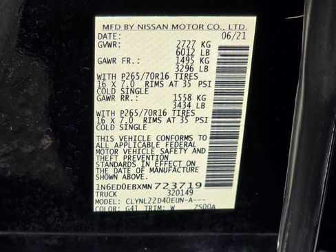 Used 2021 Nissan Frontier SV AWD/4WD image 28