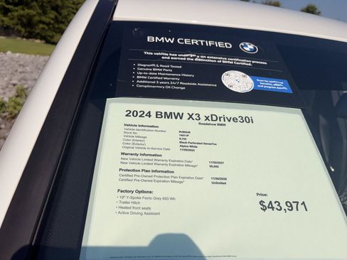 Certified 2024 BMW X3 xDrive30i AWD/4WD image 20