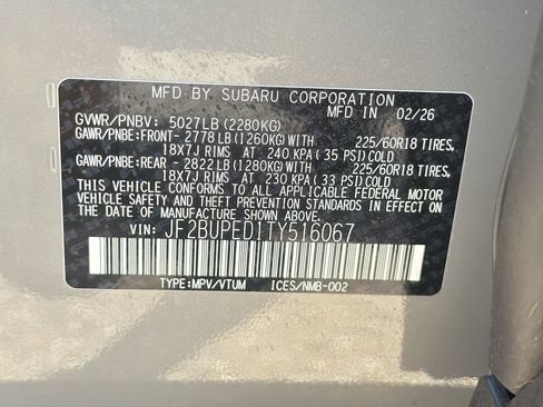 Certified 2026 Subaru Outback Touring AWD/4WD image 32