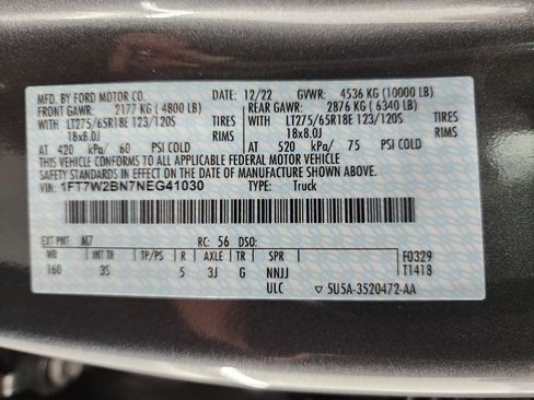 Used 2022 Ford F250 XLT w/ XLT Premium Package image 60