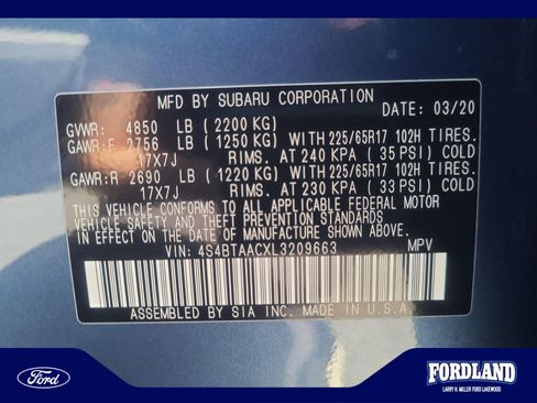 Used 2020 Subaru Outback AWD/4WD image 25