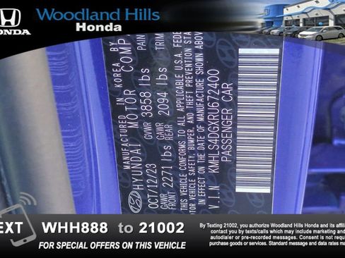 Used 2024 Hyundai Elantra SEL w/ Convenience Package FWD image 28