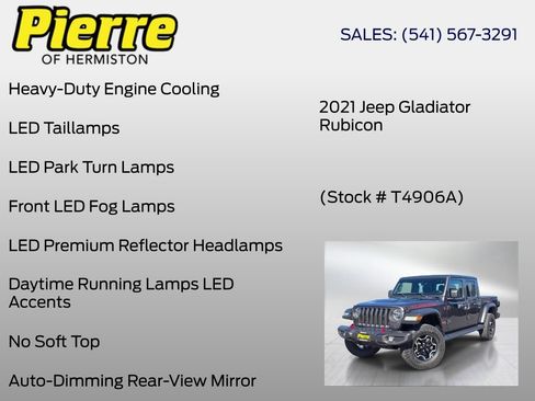 Used 2021 Jeep Gladiator Rubicon AWD/4WD image 36
