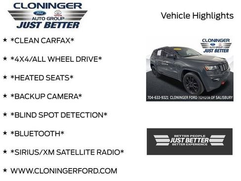 Used 2017 Jeep Grand Cherokee Altitude AWD/4WD image 3