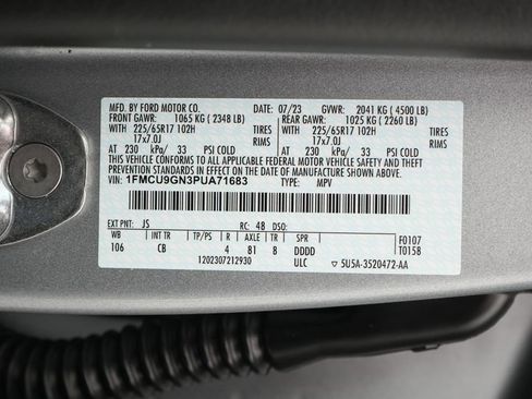 Certified 2023 Ford Escape Active AWD/4WD image 25