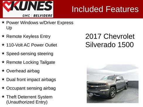 Used 2017 Chevrolet Silverado 1500 LTZ Z71 w/ LTZ Plus Package AWD/4WD image 3