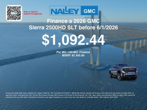 New 2026 GMC Sierra 2500 SLT w/ SLT Premium Package AWD/4WD image 7
