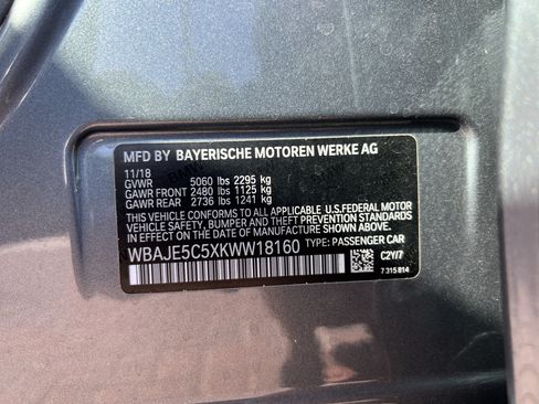 Used 2019 BMW 540i w/ M Sport Package RWD image 34