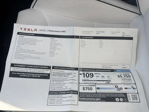 Used 2025 Tesla Model 3 Performance AWD/4WD image 25