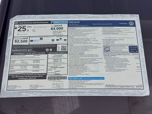 New 2026 Volkswagen Golf w/ Euro Style Package AWD/4WD image 20