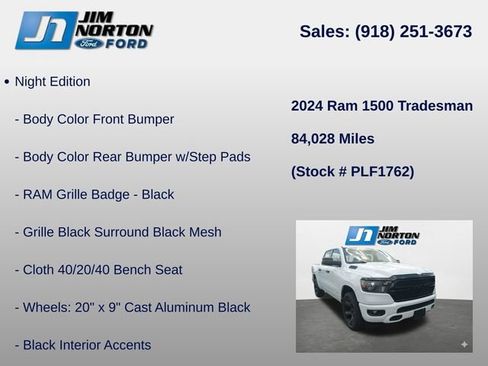Used 2024 RAM 1500 Tradesman w/ Night Edition AWD/4WD image 15