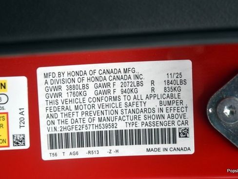 New 2026 Honda Civic Sport image 17