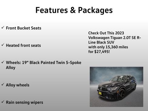 Used 2023 Volkswagen Tiguan SE R-Line AWD/4WD image 25