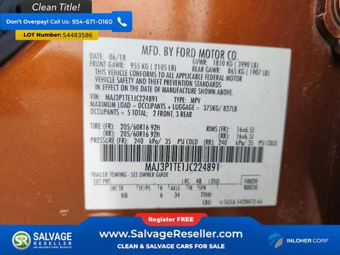 Used 2018 Ford EcoSport SE w/ SE Convenience Package FWD image 17