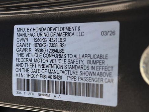 New 2026 Honda Accord SE image 24