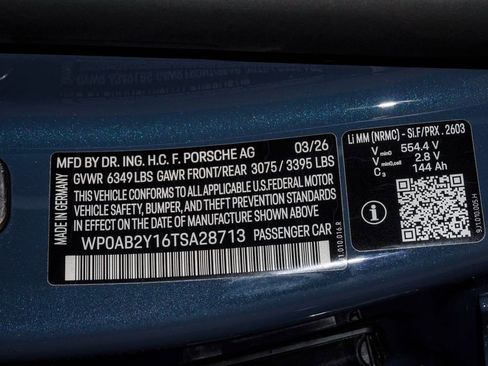 New 2026 Porsche Taycan 4S AWD/4WD image 30