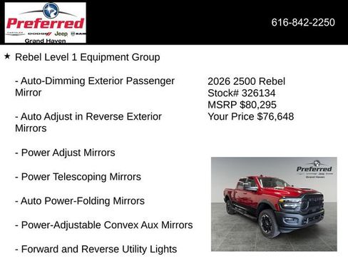 New 2026 RAM 2500 Rebel AWD/4WD image 18