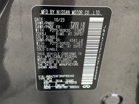 Used 2024 INFINITI QX80 Luxe image 32