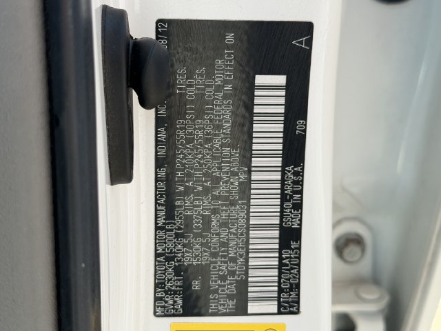 Used 2012 Toyota Highlander Limited w/ Tow Pkg FWD image 31