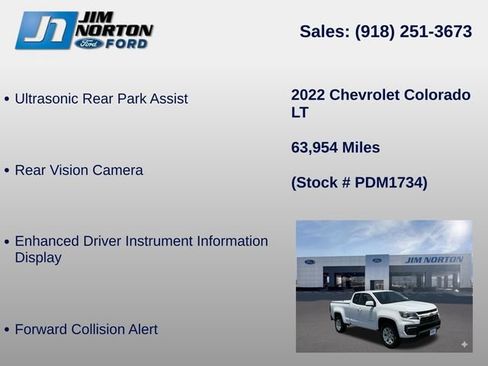 Used 2022 Chevrolet Colorado LT w/ Fleet Safety Package RWD image 21