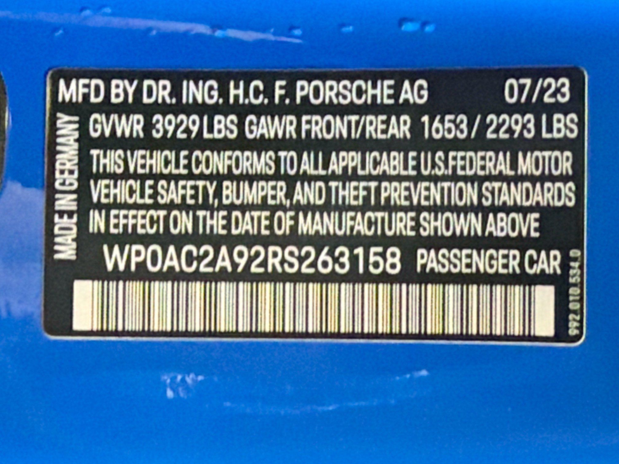 Certified 2024 Porsche 911 GT3 RWD image 39