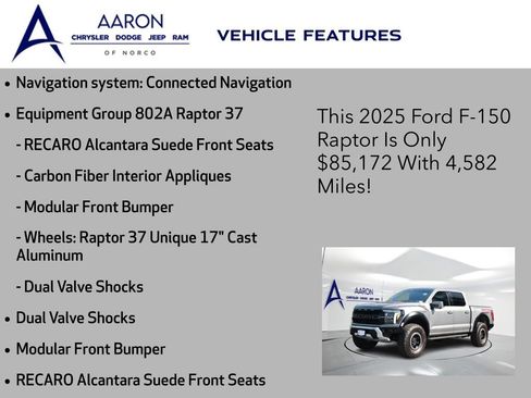 Used 2025 Ford F150 Raptor AWD/4WD image 4