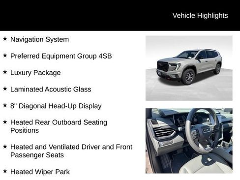 New 2026 GMC Acadia AT4 w/ Luxury Package AWD/4WD image 8