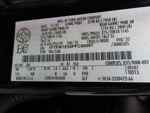 Used 2023 Ford F150 Tremor w/ Equipment Group 402A High image 63